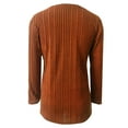 thumbnail image 4 of Women's Pullover Sweater Solid Color Knit V Neck Long Sleeve Fashionable Apparel for Women, 4 of 5