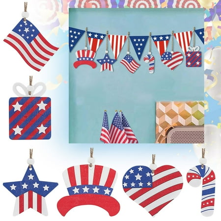 

Independence Day Decoration Front Door Window Wall Decoration Ornament Alien Set(6 Piece Set)