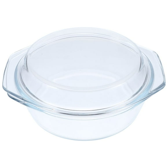 Glass Casserole with Lid Covered Glass Casserole Dish with Handles Microwave Safe Glass Bowl