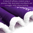 thumbnail image 3 of Love You Mom Blanket, Mom Mothers Day or Birthday Gifts from Daughter or Son, Useful Gifts for Mom, Mom Gift Ideas, Fill with Words of Appreciation (Purple Violet, Sherpa), 3 of 6