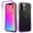 Purple, variant on Feishell Gradient Clear Case for iPhone 12/12 Pro (6.1 inch),Dual Layer Hybrid 2-In-1 PC + TPU Transparent Anti-Scratch Shockproof Lightweight Slim Phone Case for iPhone 12/12 Pro,Clear