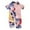 C170/Pink, variant on XIYON Girls Pajamas Set Kids Toddler Sleepwear Print T Shirt Pants Clothes Set Pajamas Comfort 3-4 Years