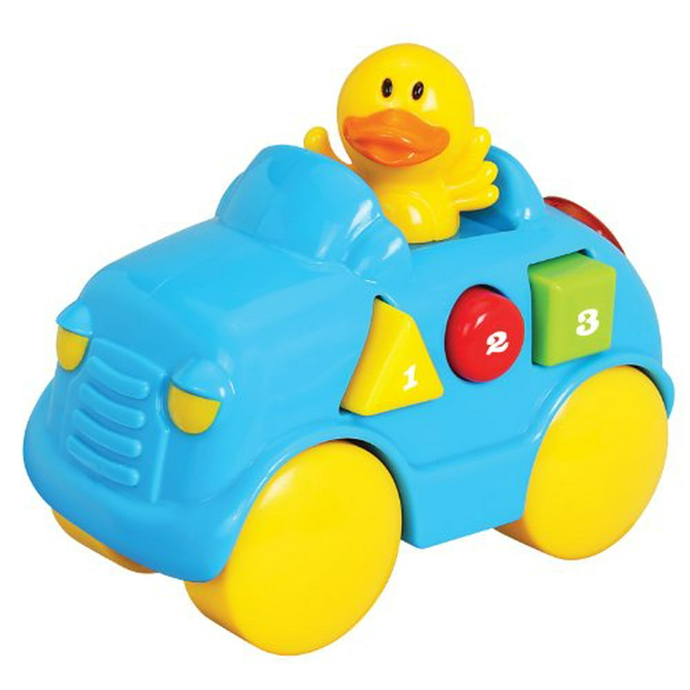 Navystar Musical Duck Animal Car, Redbluepink
