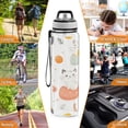 thumbnail image 7 of 32oz Transparent Sports Water Bottle with Straw for Kids Adults Outdoor School Gym Fitness Cats and Fish Pattern, 7 of 7