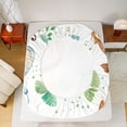 thumbnail image 5 of Castle Fairy Kids Boys Girls Kawaii Lion Elephant Monkey Twin Sheet Sets,Wildlife Bedding, 5 of 7