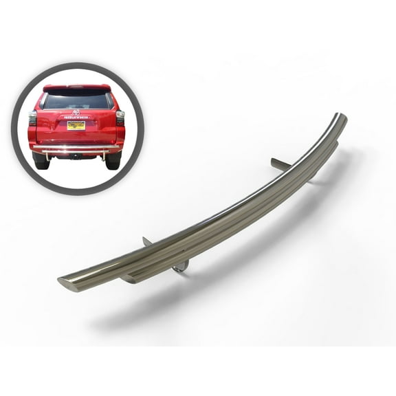 Vanguard VGRBG-1278-0754SS Stainless Steel Double Layer Rear Bumper Guard | Compatible with 10-22 Lexus GX460 / 03-09 Lexus GX470 / 03-22 Toyota 4Runner Excludes TRD Models