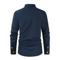 thumbnail image 3 of Christmas! Borniu Mens Shirts,Long Sleeve Shirts for Men,Fashionable Color Matching Shirt With Placket and Long Sleeved Lapel Casual Top/shirt Blouse, 3 of 3