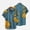 hawaiian shirt for men-Navy, variant on VOUZZA Mens Graphic Shirt Short Sleeve Map Print Lapel Button Down Blouse with Pocket Loose Fit Casual Summer Dress Shirt for Men