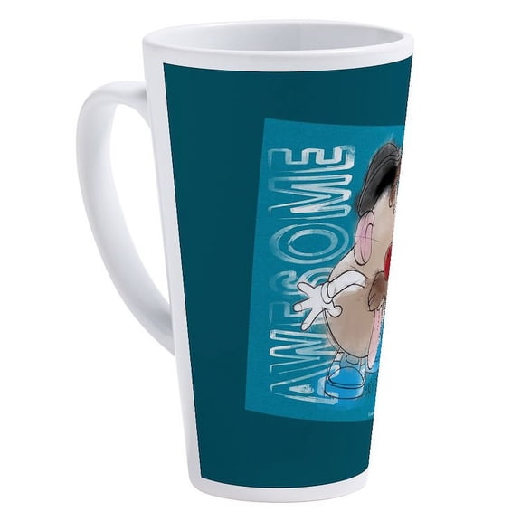 CafePress - Mr. Potato Head Awesome - 17 Oz White Ceramic Latte Mug
