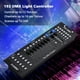 thumbnail image 5 of Consola de iluminación DMX512 Controlador de luz Panel de consola 192CH Función de programación Sonido activado con antena de pantalla LED para escenario DJ Pubs Bar Fiesta Disco Boda Par Light Tomshoo  Consola de iluminación, 5 of 6