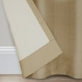 thumbnail image 4 of Eclipse Samara Solid Blackout Curtains, Single Curtain Panel, 63 Inch Long Blackout Curtains, 42" W x 63" L, Latte, 4 of 7