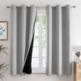 thumbnail image 1 of Cortinas opacas ChrisDowa, forro 100% negro, 160 x 160 cm, gris claro, 1 of 9