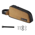 thumbnail image 4 of Quzzie Bike Frame Bag Bicycle Pouch Top Tube Bag Crossbar Pack Waterproof Accessory Nylon Polyester Ample Space Suitable for Adult Riders Road Use Outdoor Cy Brown, 4 of 8