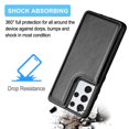 thumbnail image 4 of Galaxy S21+ Case, Samsung Galaxy S21 Plus Wallet Case, Takfox Shockproof Leather Case w/ Card Pockets 3 Cards Slots Cash ID Credit Card Flip Phone Cases Cover Kickstand Magnetic Hard Cases, Black, 4 of 7