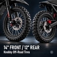 thumbnail image 5 of AMYET Electric Dirt Bike for Teens&Adults, 4000W Peak, up to 45 mph, 48V 23Ah, 45 miles Long Range, UL2272, 14"/12" Tires, Red, 5 of 10