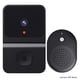 thumbnail image 2 of Timbre de puerta 100 grados gran angular Hugtrwg intercomunicador HD negro TUYA, 2 of 7