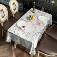 thumbnail image 6 of Pioneer Flower Floral Print Pattern Rectangle Tablecloth 60"x120",Waterproof Polyester Rectangle Table Cloth, Wipeable Spillproof Polyester Tablecloth for Dining, Camping, Indoor and Outdoor, 6 of 6