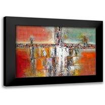 Levine, Dennia 14x11 Black Modern Framed Museum Art Print Titled - View with Piece