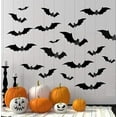 thumbnail image 2 of Maojin Decoración de pared de Halloween, 96 pegatinas 3D para decoración de Halloween, color negro espeluznante, 2 of 5