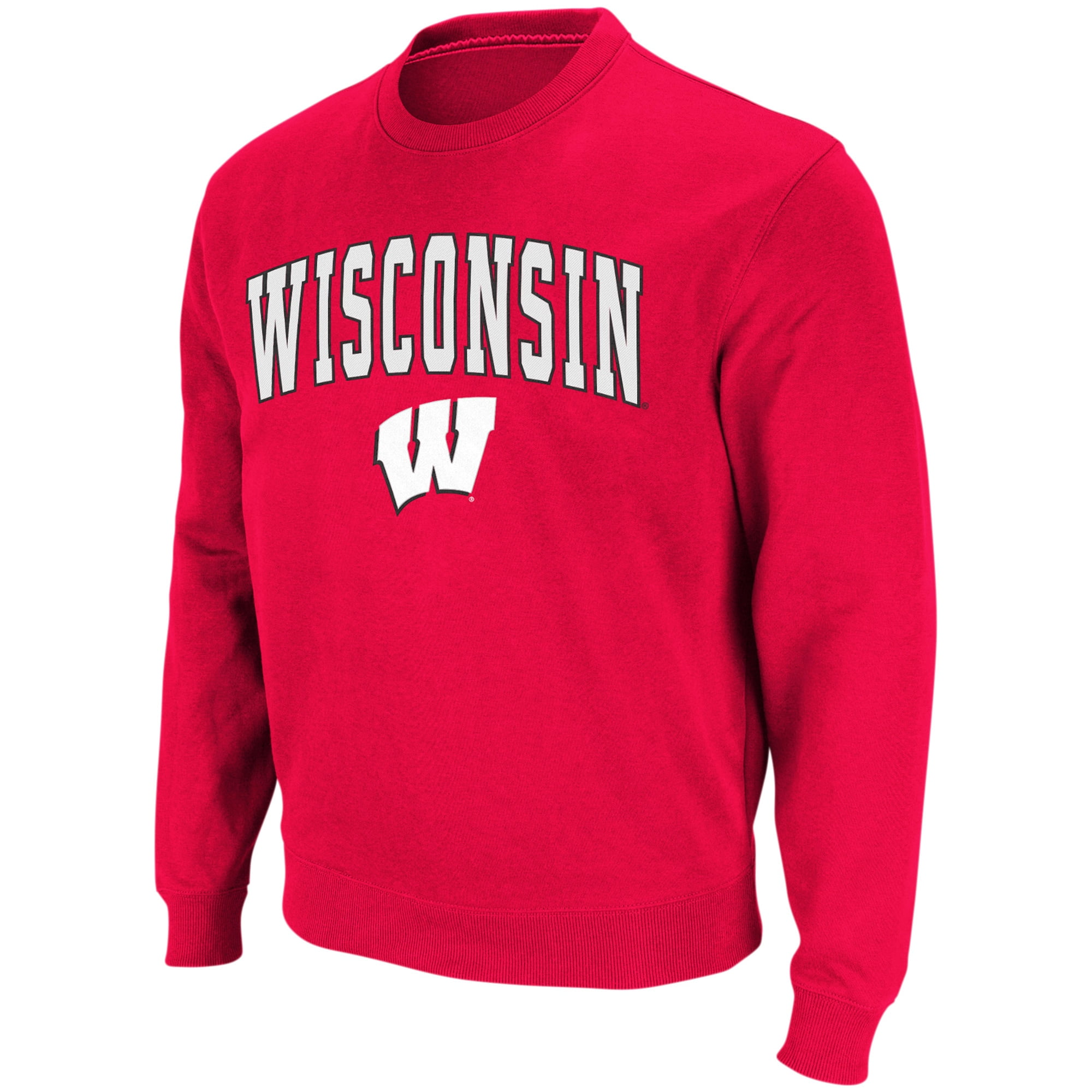 wisconsin badgers crew neck sweatshirt
