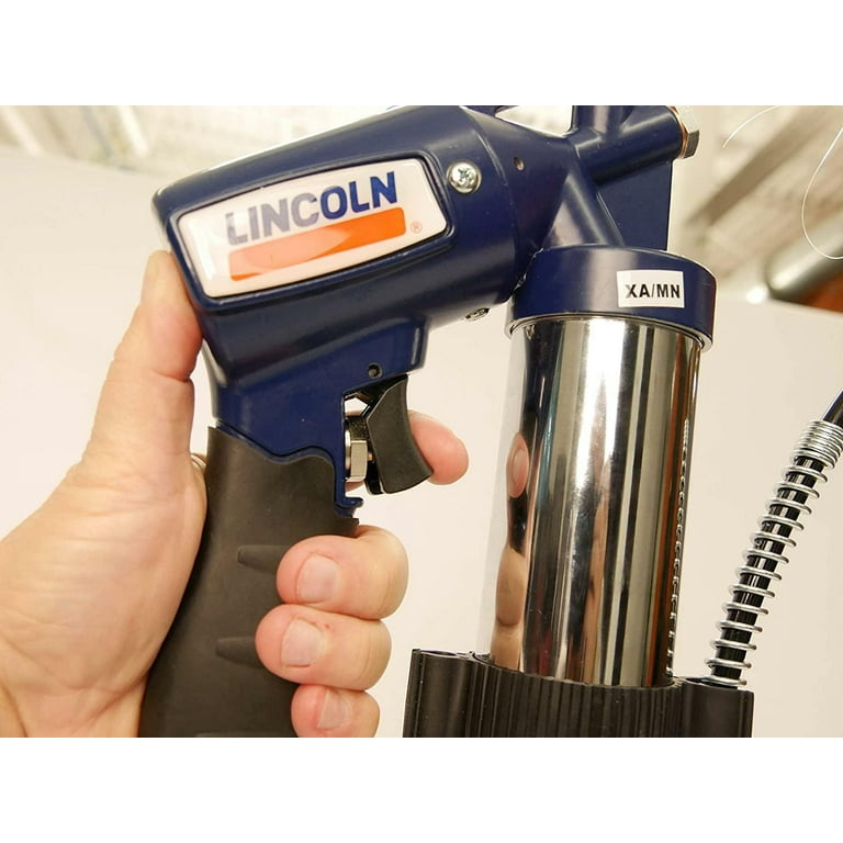 Lincoln 1162 Fully Automatic Heavy Duty Pneumatic Grease Gun, Air-Operated,  Variable Speed Trigger, 30 Inch High-Pressure Hose, Combination Filler