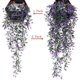 thumbnail image 4 of Xiao Hua 2 piezas de enredaderas de flores artificiales, para Navidad, plantas de hiedra colgantes de plástico, enredaderas falsas, hierba verde, 4 of 5