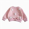 thumbnail image 6 of TOWED22 Girl's Y2k Sweatshirt Crew Neck Drop Shoulder Long Sleeve Cute Pullover Tops,5-6 Y, 6 of 8