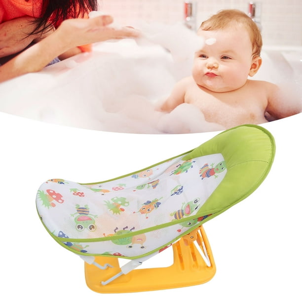 Silla Plegable de Baño de Bebé, Asiento de Soporte para Bebés, Resbalón Portátil Resistente Al Marco Estable Versátil Para Bebés para Bañera