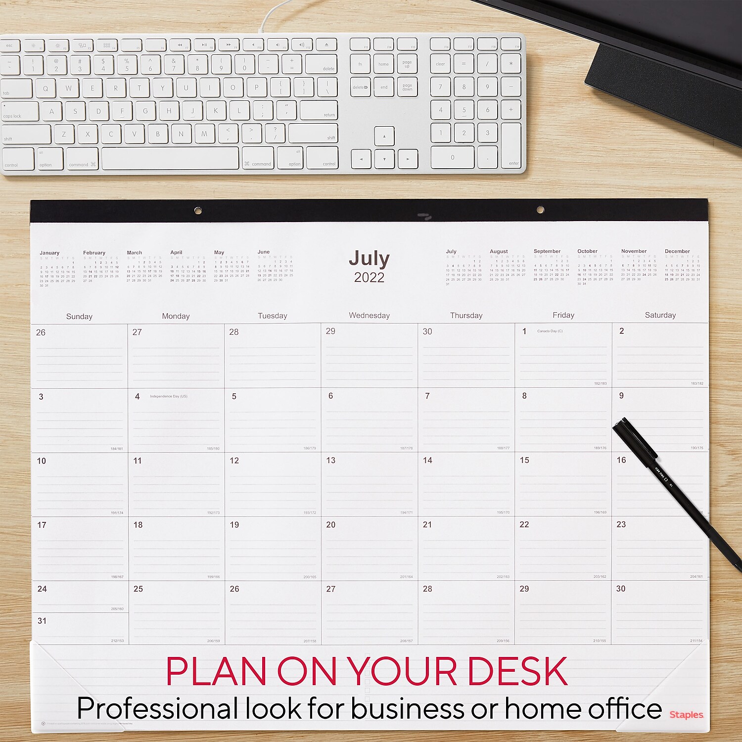 2022-2023-staples-academic-22-x-17-monthly-calendar-black-st12952-22-walmart-com