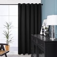 thumbnail image 6 of Deconovo Wide Blackout Curtains 80"W x 84"L Grommet Top Thermal Insulatd Sliding Door Curtains for Living Room Black 1 Panel, 6 of 9