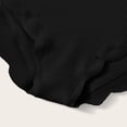 thumbnail image 5 of Women's one-shoulder high-waisted two-piece swimsuit set with wavy hem Tummy Control High Cut One Piece Waisted Swimwear Bathing Suits Top, 5 of 8
