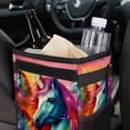thumbnail image 6 of Robot Unicorn Attack Mini Trash Can for Car: Foldable with Lid, Leak-Proof and Hanging Storage Bag, 6 of 6