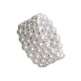 thumbnail image 4 of Bracelet Extensible Chic pour Femmes en Perles et Strass, Bracelet de Mariée pour Mariage de Mariée, Bal, 5 Rangées, 4 of 8