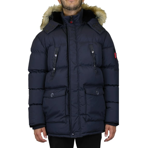 Men's Heavyweight Parka Jacket Coat With Detachable Hood