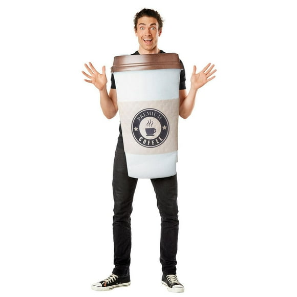 ibobby Adult Size Hot Coffee Fun Halloween Costume