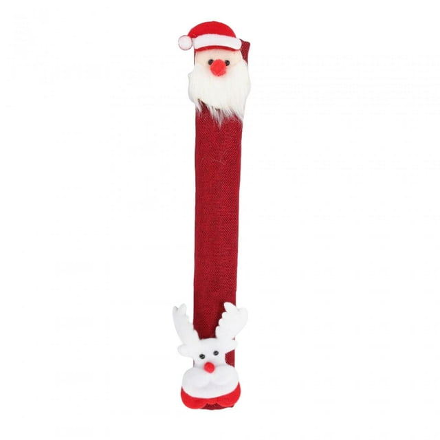 Christmas Refrigerator Door Handle Covers Door Pull Gloves Protective Practical Kitchen Appliance Handle Covers for New Year H