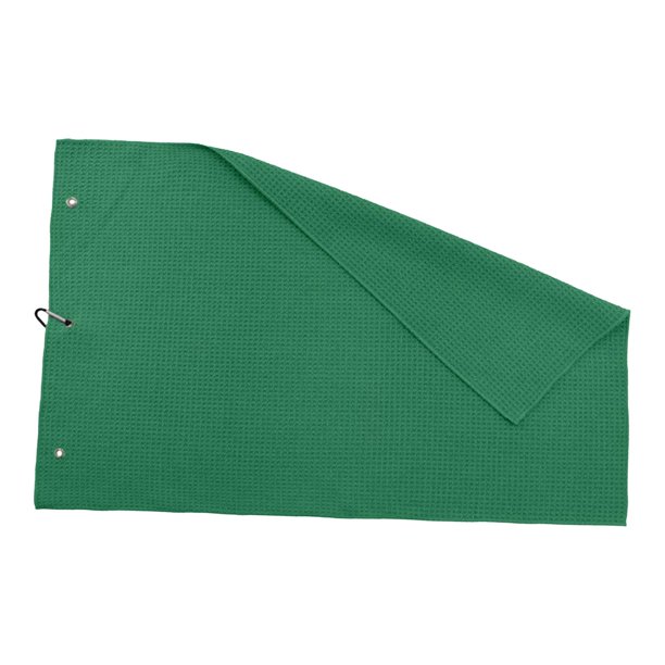 Toalla de golf Toalla para palos de golf Práctica duradera Transpirable Cómoda toalla de golf para bolsa de golf Toalla de golf plegada para fitness Verde