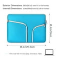 thumbnail image 2 of Laptop Case, Slim Water-Resistant Tablet Sleeve Durable 12-13 Inch Notebook Computer Carrying Case for Samsung iPad MacBook Acer Lenovo Google DELL Asus, 2 of 7