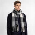 thumbnail image 2 of Yaoyar Men's Plush Scarf, Soft Warm Neck Wrap for Winter Cold Weather Comfort, 2 of 5