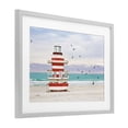 thumbnail image 3 of Stupell Industries South Beach Sentry Gray Framed Print Under Glass design by Seven Trees Design, 17 x 23, 3 of 10