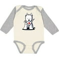 thumbnail image 3 of Inktastic Canada Day Westie Boys or Girls Long Sleeve Baby Bodysuit, 3 of 5