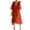 Saffron, variant on Women’s V Neck Midi Dress with Kimono Sleeves and Waist Tie Loose Fit Lightweight Flowy Casual Style for Daily Wear Black L