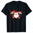thumbnail image 1 of Camiseta de Feliz Navidad para mujer, Tops con estampado de renos de Papá Noel, ropa informal estilo Hip Hop, pantalón corto informal, camiseta de manga, ropa femenina, 1 of 5