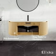 thumbnail image 6 of Eviva Haven 48"W x 22"D Oak Wall-mounted Bathroom Vanity with White Solid Surface Integrated Sink Top, 6 of 7