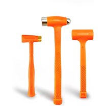 XtremepowerUS 3PC Dead Blow Hammer Set, Brass Hammer, Ball-Peen Hammer, Dead Blow Hammer, Non-Slip Grip, Spark & Rebound Resistant