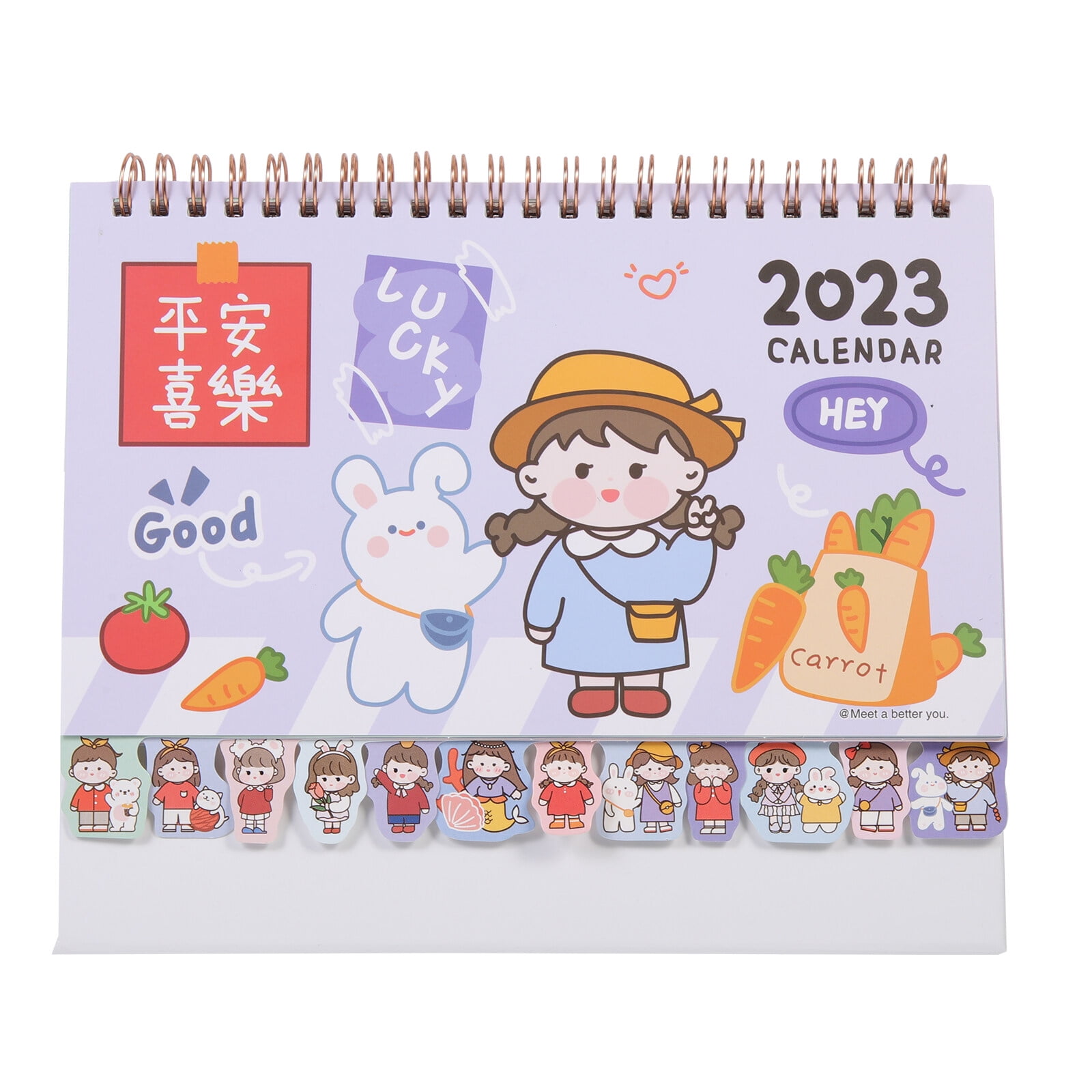 Desk Calendar 2023 Office Desk Calendar Office Planner Calendar Cartoon