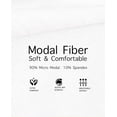 thumbnail image 5 of Body Glove Mens 3-Pack Micro Modal V-Neck T Shirts, Cool Plain Undershirts & Gym Tshirts, Multipack White Tees, Medium, 5 of 6