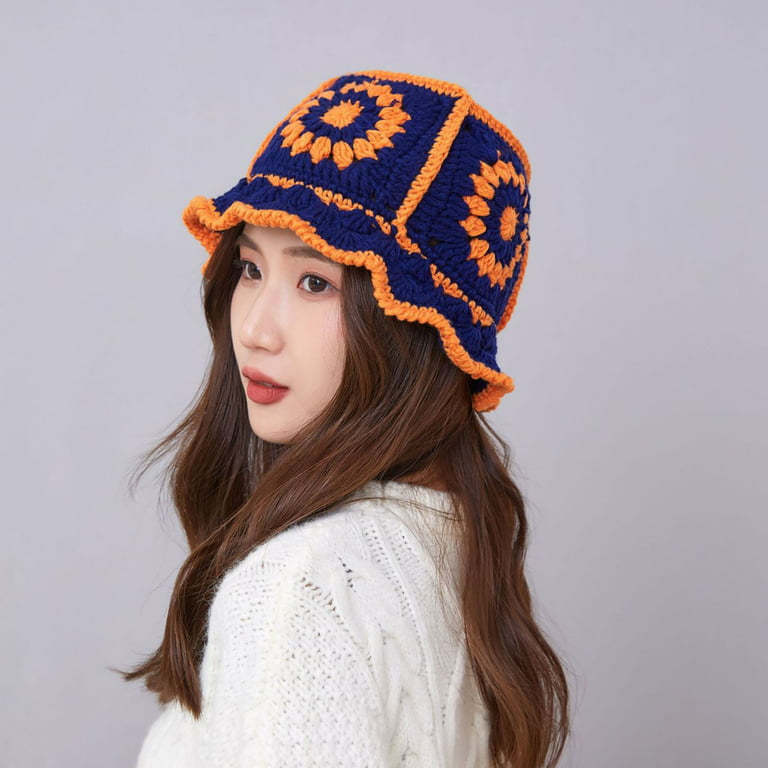 Crochet Spring Fall Autumn Winter Bucket Hat Fall Winter Hats Women Ac –  woolsyhats