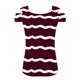 thumbnail image 3 of Camisas de Manga Corta para las Mujeres, Cuello en V Plegable de Impresión Del Hombro Top Casual Hecho de Poliéster Cómodo para el Verano, Tops de Bikini para las Mujeres, 3 of 5