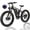 Light Green, variant on 5000W Peak Dual Motor Ebike, 60V 25AH AWD Electric Bicycle, 21-Speeds 45MPH 26" Fat Tire Mountain Snow E Dirt Bike for Adults